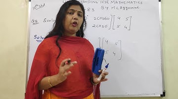 class 10 ICSE matrices Exercise 8.3 question no. 8 solution M L Aggarwal,