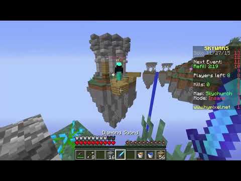 FIRST EVER MINECRAFT JAVA VIDEO (Minecraft Hypixel Skywars Solo Insane Mode)