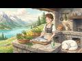 Alpine Salmon Trout by a Swiss Glacier Lake | ghibli style ASMR  &amp; Cooking