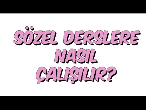 10dk Da SÖZEL DERSLERE NASIL ÇALIŞILIR? - Tonguc Akademi, Talha DOGAN