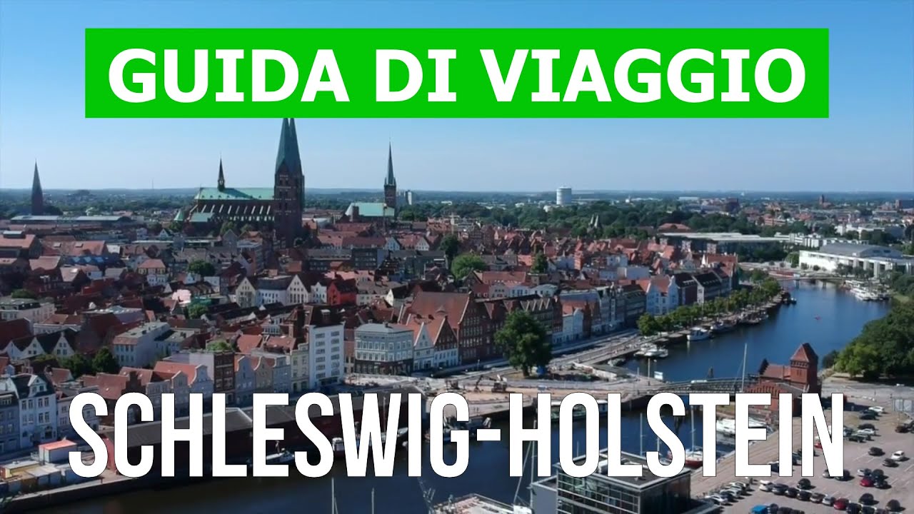 Viaggio a Schleswig-Holstein Germania | Città di Lubecca, Kiel, Flensburg, Elmshorn | Drone 4k video