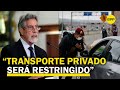 Ejecutivo: “Se restringirá transporte privado el 24, 25, 31 de diciembre y 1 de enero”