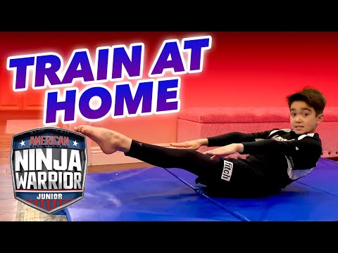 How To Do Ninja Training At Home Stayhome Withme American Ninja Warrior Junior Safe Videos For Kids - training to be a ninja in roblox ninja training obby