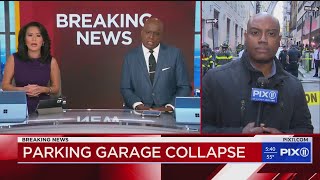 1 dead in parking garage collapse in Lower Manhattan