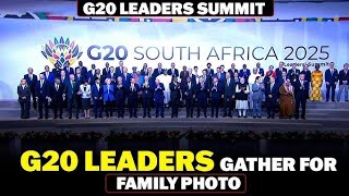 World leaders attending the G20 Summit 2025 gather for traditional family photograph