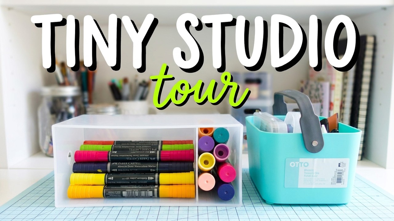 No Space? No Problem! See How I Organize My Tiny Art Studio - YouTube
