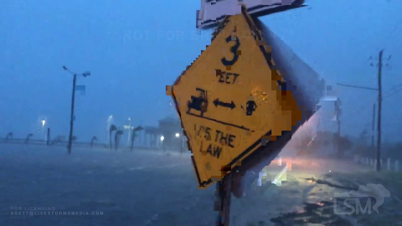 10 28 20 Waveland, MS Hurricane Zeta Storm Surge And Hurricane Wind