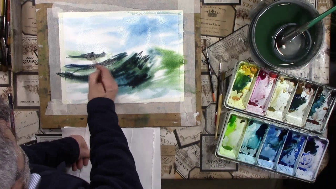 Fast Seascape in Watercolour