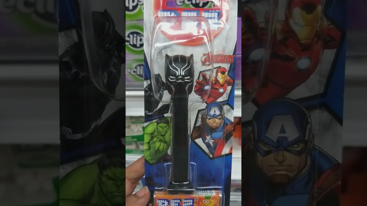 🌠 Avengers - BLACK PANTHER + DISPENSER + CANDY🍬 
