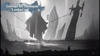 Locked up /Procreate Concept art Time lapse