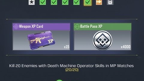 Kill 20 enemies with Death Machine Operator Skills in MP Matches