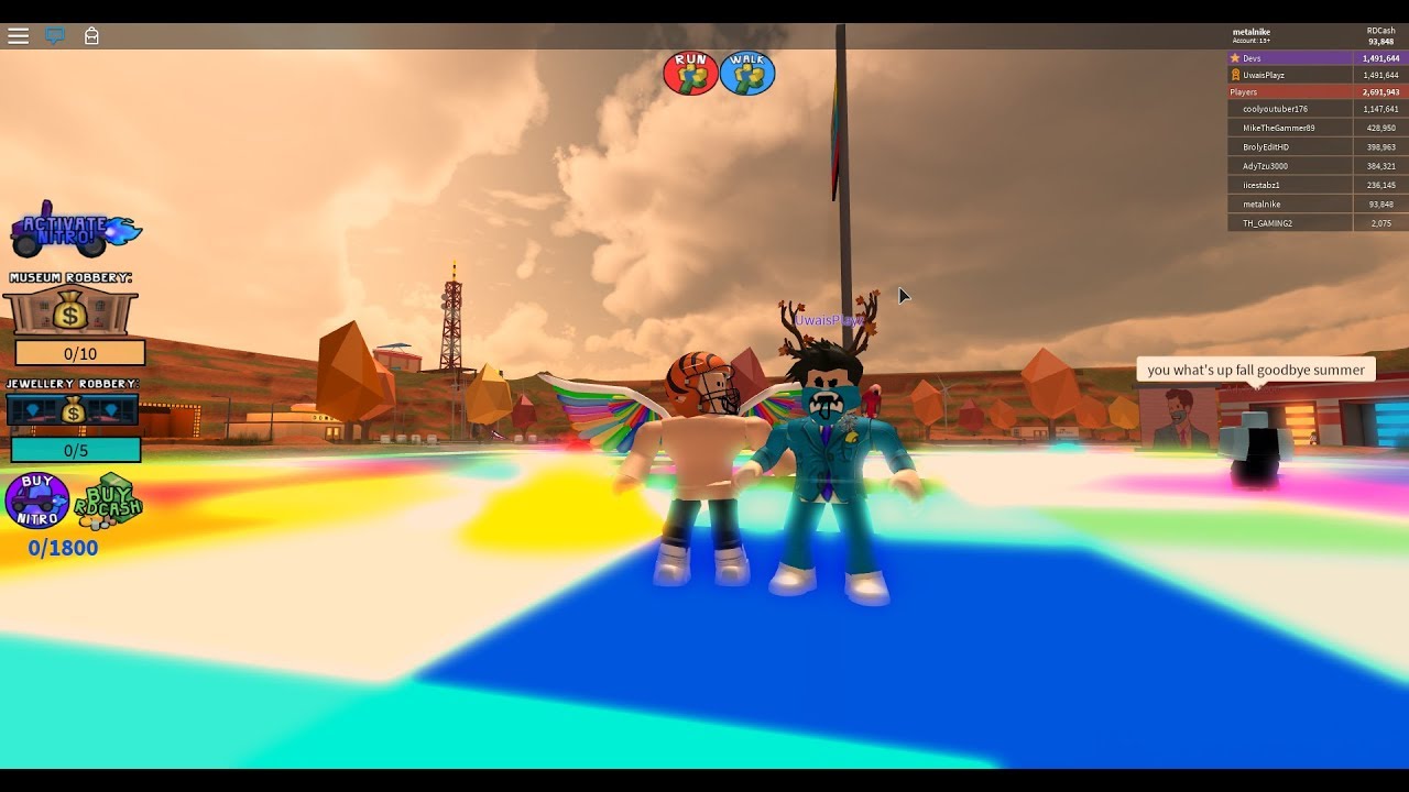 Roblox rdp 20k update (raining cash) and voice reveal - YouTube