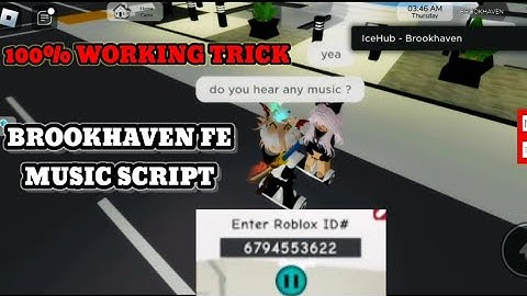 Brookhaven Fe Music Script | How To Use Music Id In Brookhaven | Brookhaven Music Codes Script