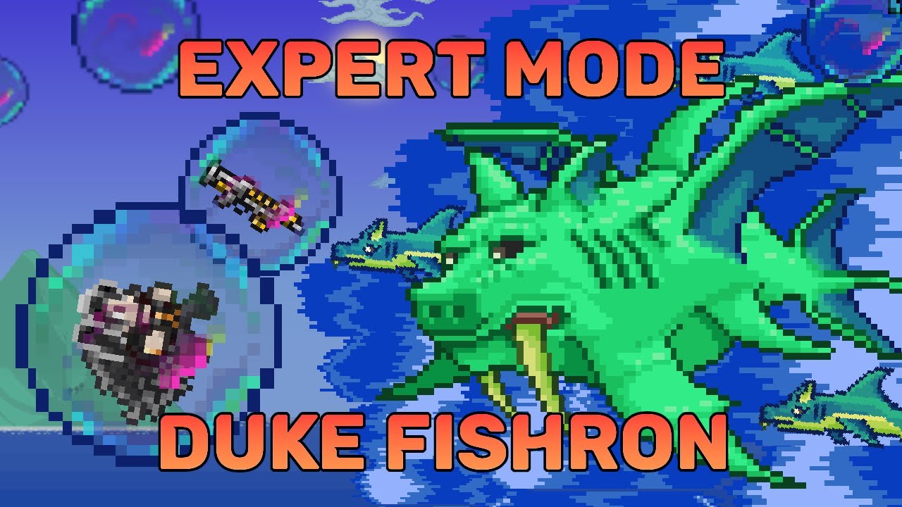 Terraria - Duke Fishron - No Armor, No Buffs, Pre-Mech Equipment] (500
