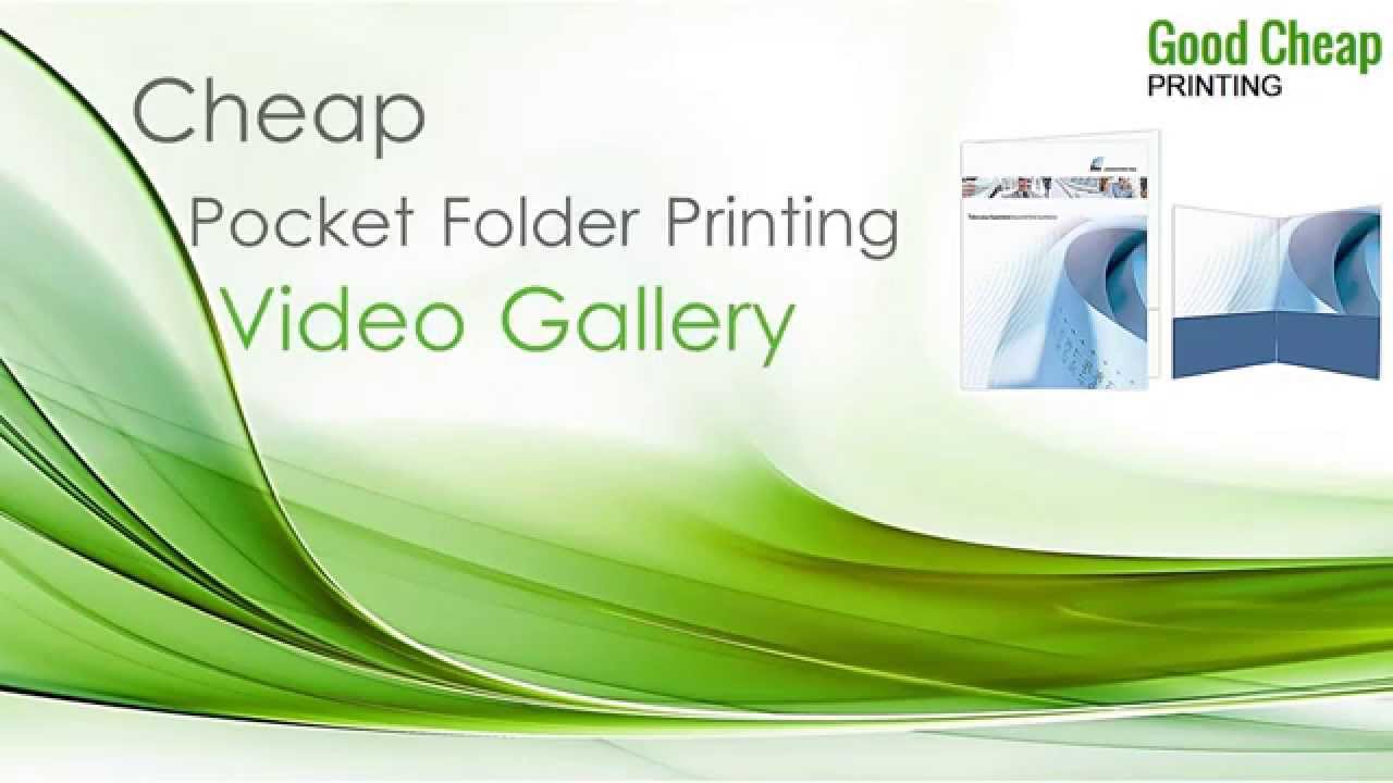 Good Cheap Pocket Folder Printing Video Gallery