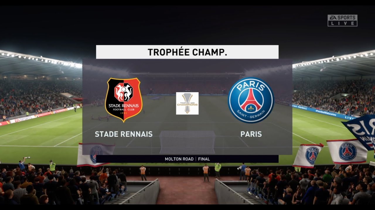 FIFA20 ⚽️ STADE RENNAISPARIS SAINTGERMAINMOLTON ROADTROPHEE CHAMP