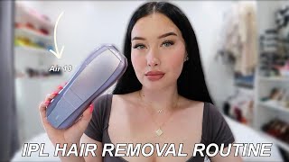 AT HOME IPL HAIR REMOVAL ROUTINE ft. *NEW*  Ulike Air 10