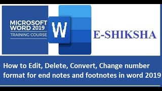 how to modify footnote in word |delete and modify EndNote and footnote in word
