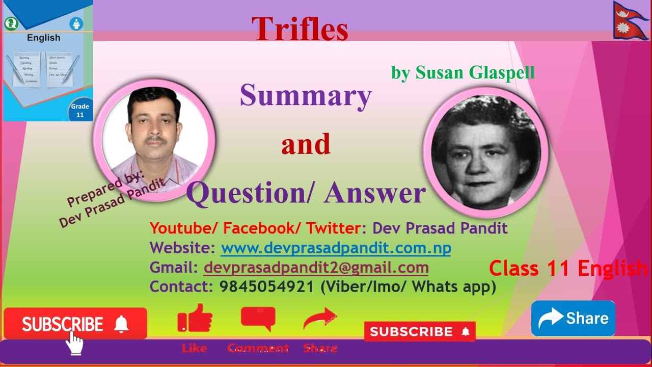Trifles Summary in Nepali - YouTube