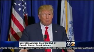 Trump Takes On Univision Anchor