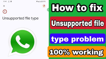 Hoe het probleem met het niet-ondersteunde bestandstype in WhatsApp pdf 2025 op te lossen | Whats...