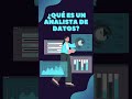 📈 ¿Sabes qué es un Analista de datos? #shorts