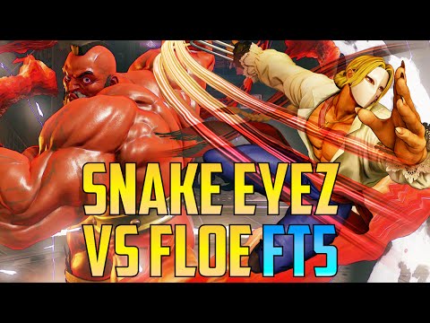 Street Fighter V / 5 - Snake Eyez Vs Floe FT5【1080p60 First To Five】