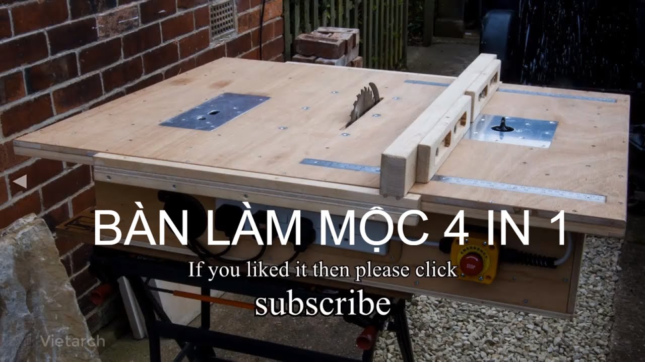 D.I.Y - Bàn làm mộc 4 in 1 cho anh em thích tự sướng