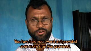"You provided even more than you promised"