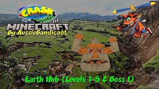 Crash Bandicoot: The Wrath Of Cortex in Minecraft Earth Hub (Levels 1-5 & Boss I)
