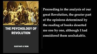 The Psychology of Revolution 🎧 By Gustave Le Bon. FULL Audiobook
