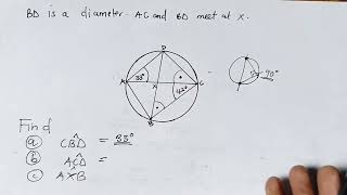 2017 GCE Circle Theorem Mathematics Paper 1 Question