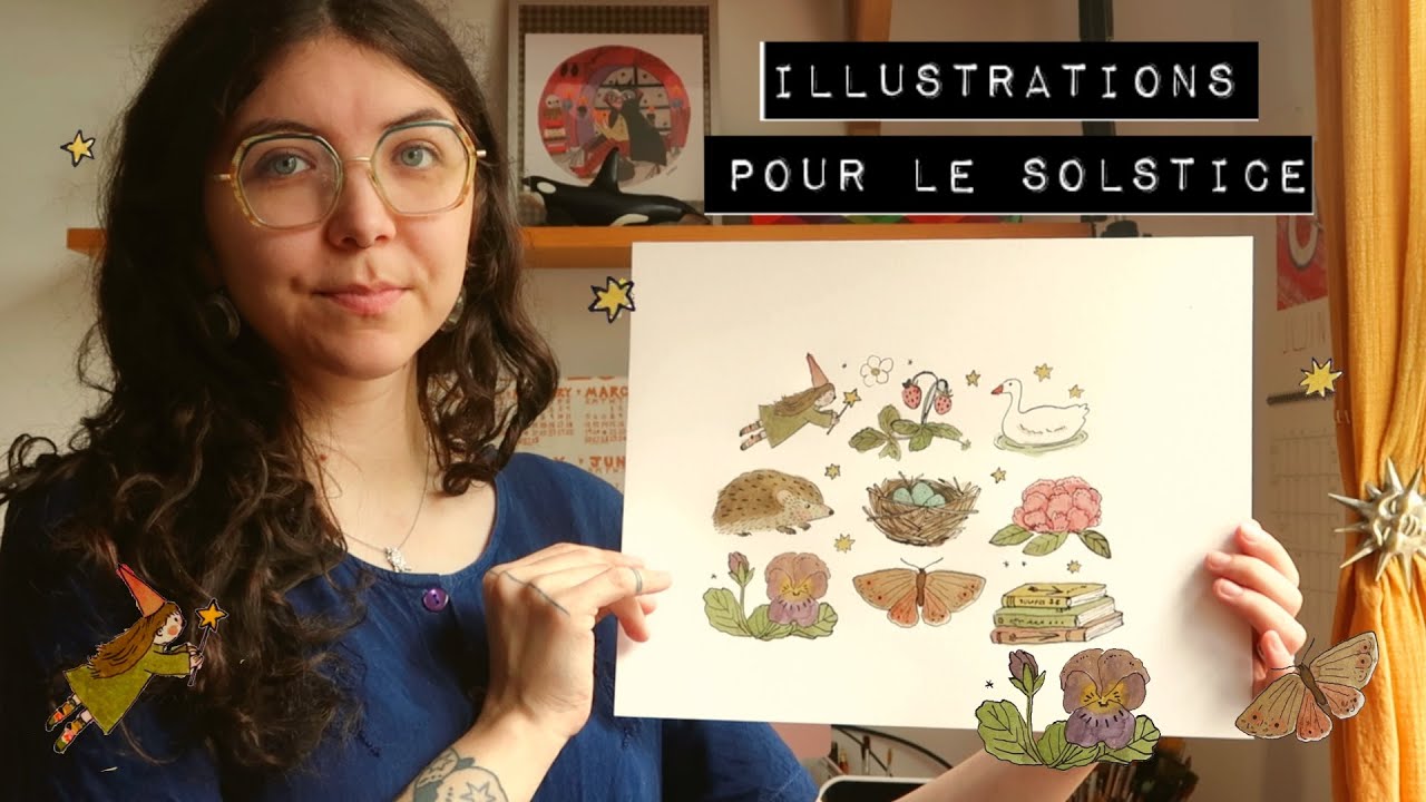 peinture pour le solstice ✧ en temps réel