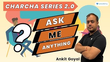 Ask me Anything | Charcha Series 2.0 | Episode - 1 | GATE 2023 | Ankit Goyal