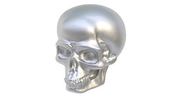 3D model of decorative furniture handle skull. Superhive, CGtrader, Cults3d (no sound)