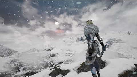 (Frost byte) Made Antarctica using real heightmap and megascans in UE4