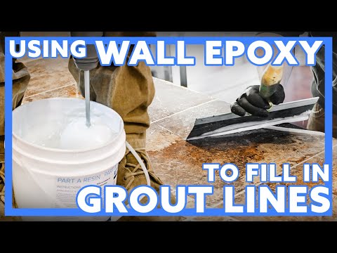 HOW TO Fill in Tile Grout Lines - Countertop Epoxy - Using Wall Epoxy - Prep for Epoxy Pour
