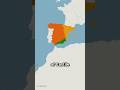 How did Spain's territory change over time?