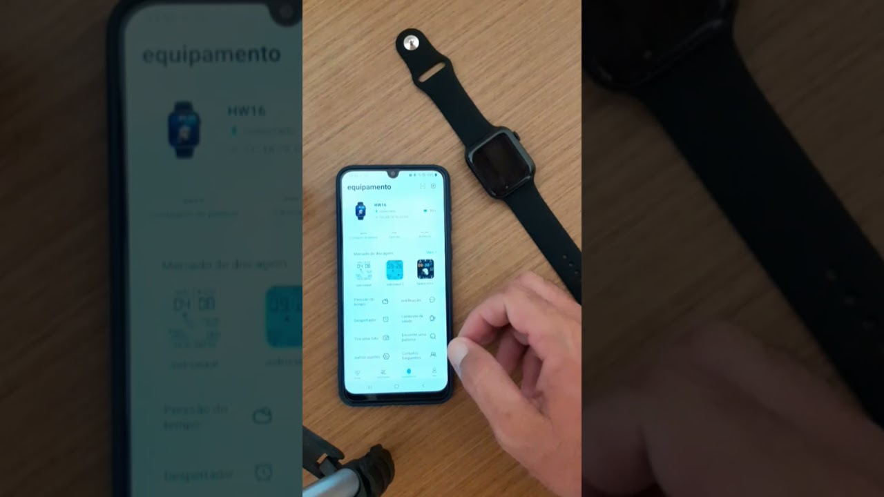 Como colocar foto no Smartwatch HW16 - YouTube