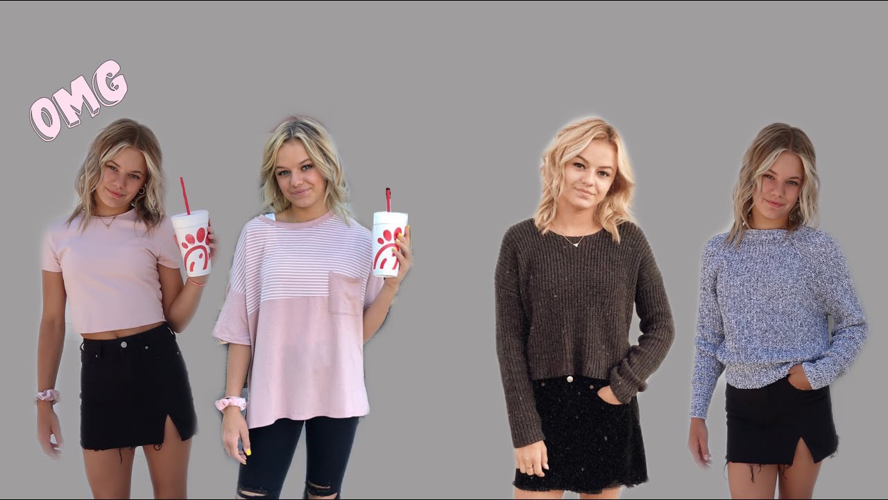 Recreating My Sisters Cringy TikToks And Photos | Reese Paige