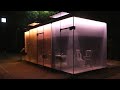 【No commentary】Japan's See-through Opaque Public Restroom at Night Tokyo Summer 2020 | No music