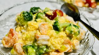 滑蛋蝦仁燴飯