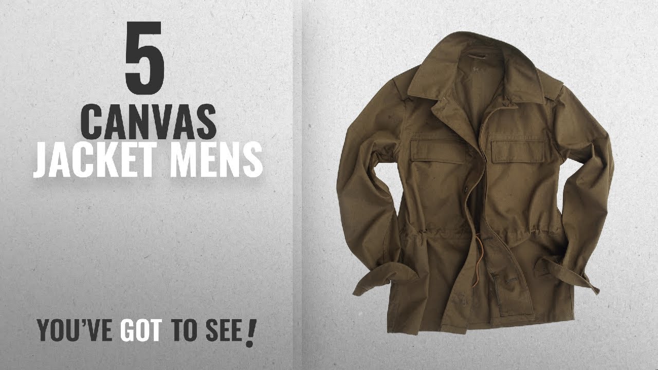 Top 10 Canvas Jacket Mens [2018]: Genuine CZECH Army Issued Olive Drab M85 Field Jacket