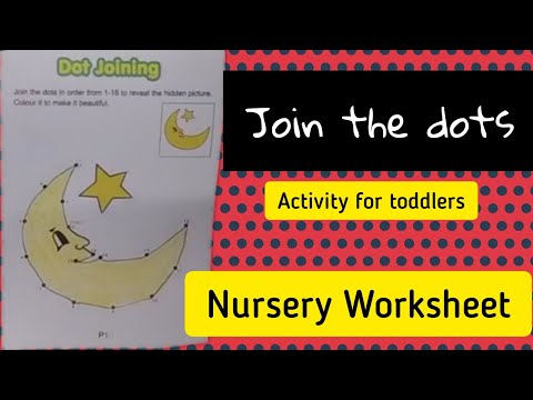 Dot Joining and colouring Activity | Kindergarten Activity | Learning Numbers and Colours for Kids