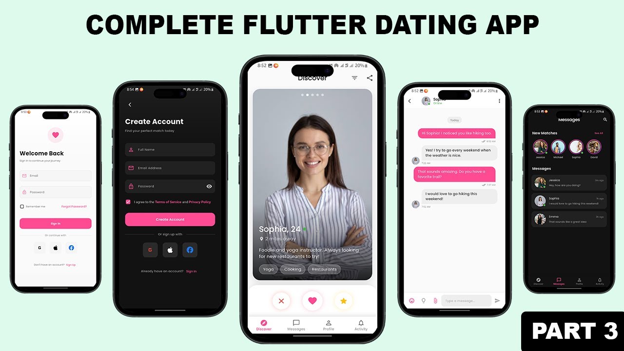 Part 3 | Flutter Dating App - Welcome Screen UI | Speed Code Series ...