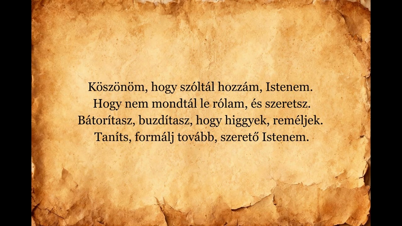 Vajon szeretsz e még engem, Istenem