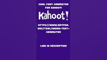 Cool Font Generator For Kahoot!