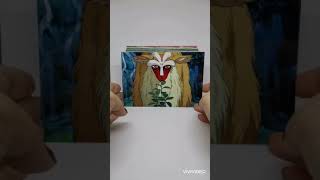Studio ghibli 100 collectible post cards flip through
