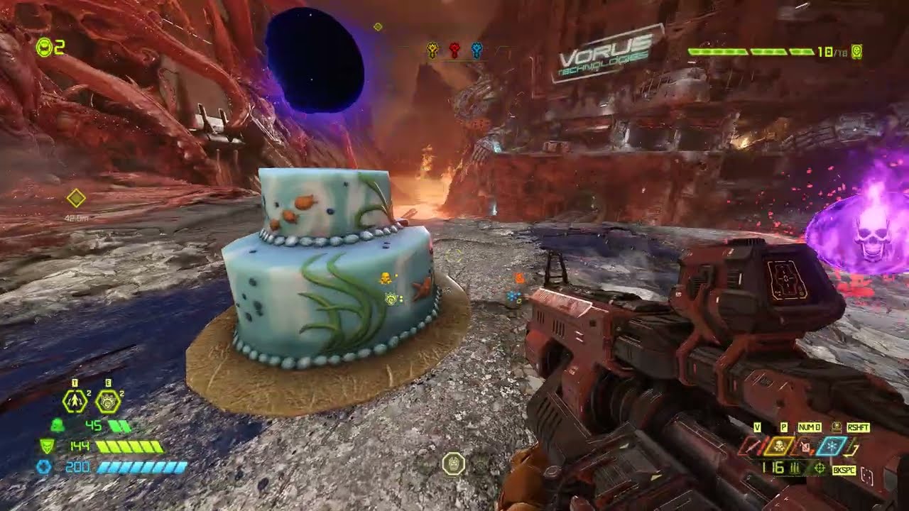 Doom Eternal - Super Gore Nest - Birthday Cake Easter Egg