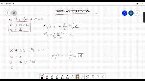Quando si usa la formula ridottissima?